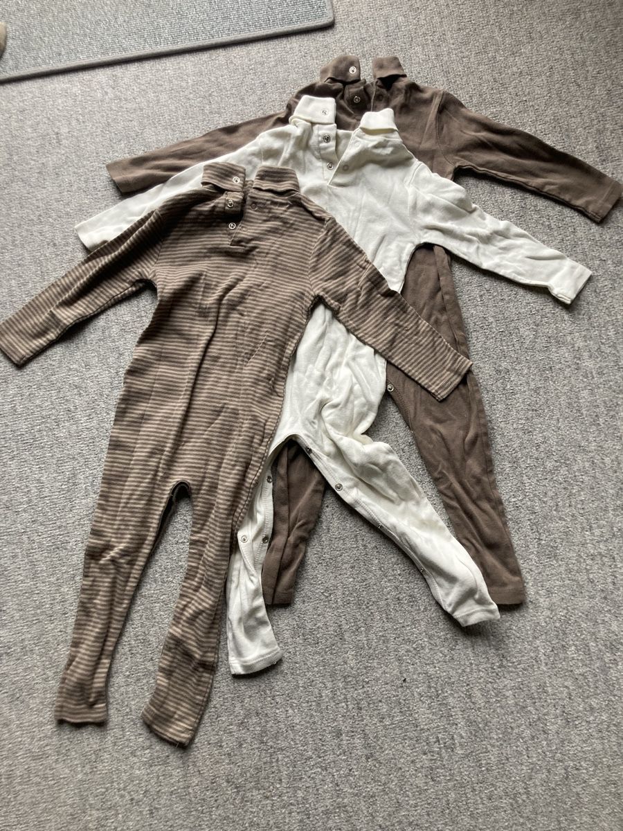 Pigiami: 3 Verbaudet Strampler/Pyjama lang, Gr. 86 neuwertig – Nuovo (secondo la descrizione) da Gachnang venduto da elvira007