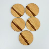 Holz Untersetzer 5er Set - Handarbeit