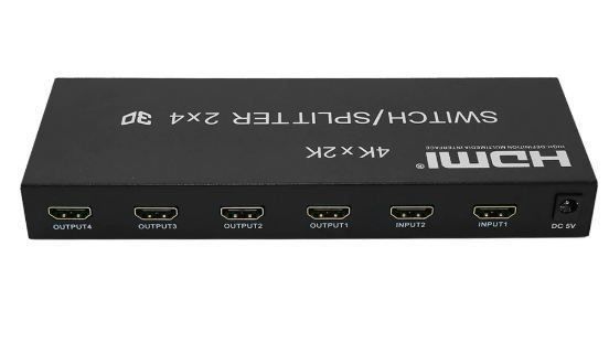 Konverter: HDMI Switch Splitter 2x4 Audio Extractor – Neu und originalverpackt aus Unterägeri von RmOnline 5
