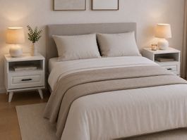 2 Nachttische aus Holz / 2 set wooden nightstand