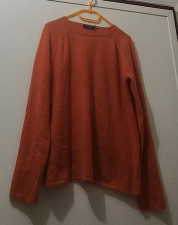 Pull Monoprix femme pur cachemire orange taille T2( M/L)