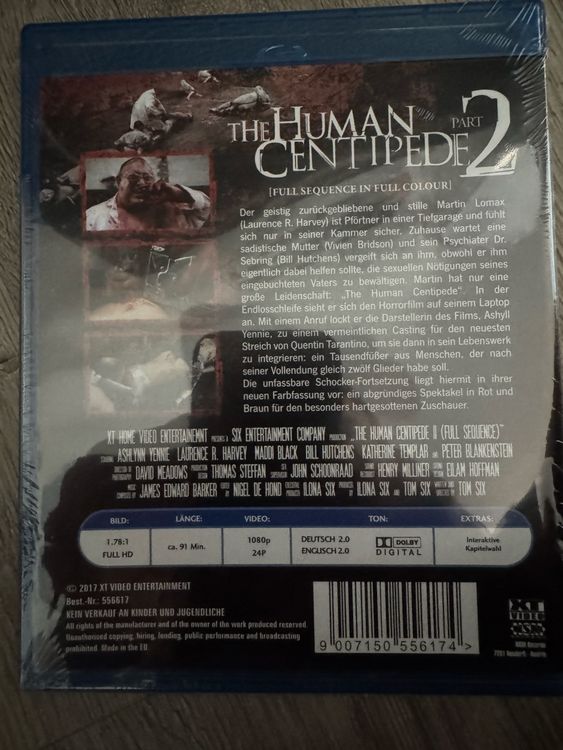 The Human Centipede 2, Blu-Ray, uncut, OVP | Kaufen auf Ricardo
