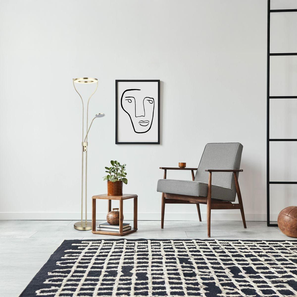 Lampade: LED Deckenfluter, Lesearm, 194 cm Höhe – Nuovo (secondo la descrizione) da Kreuzlingen venduto da Smart-Light