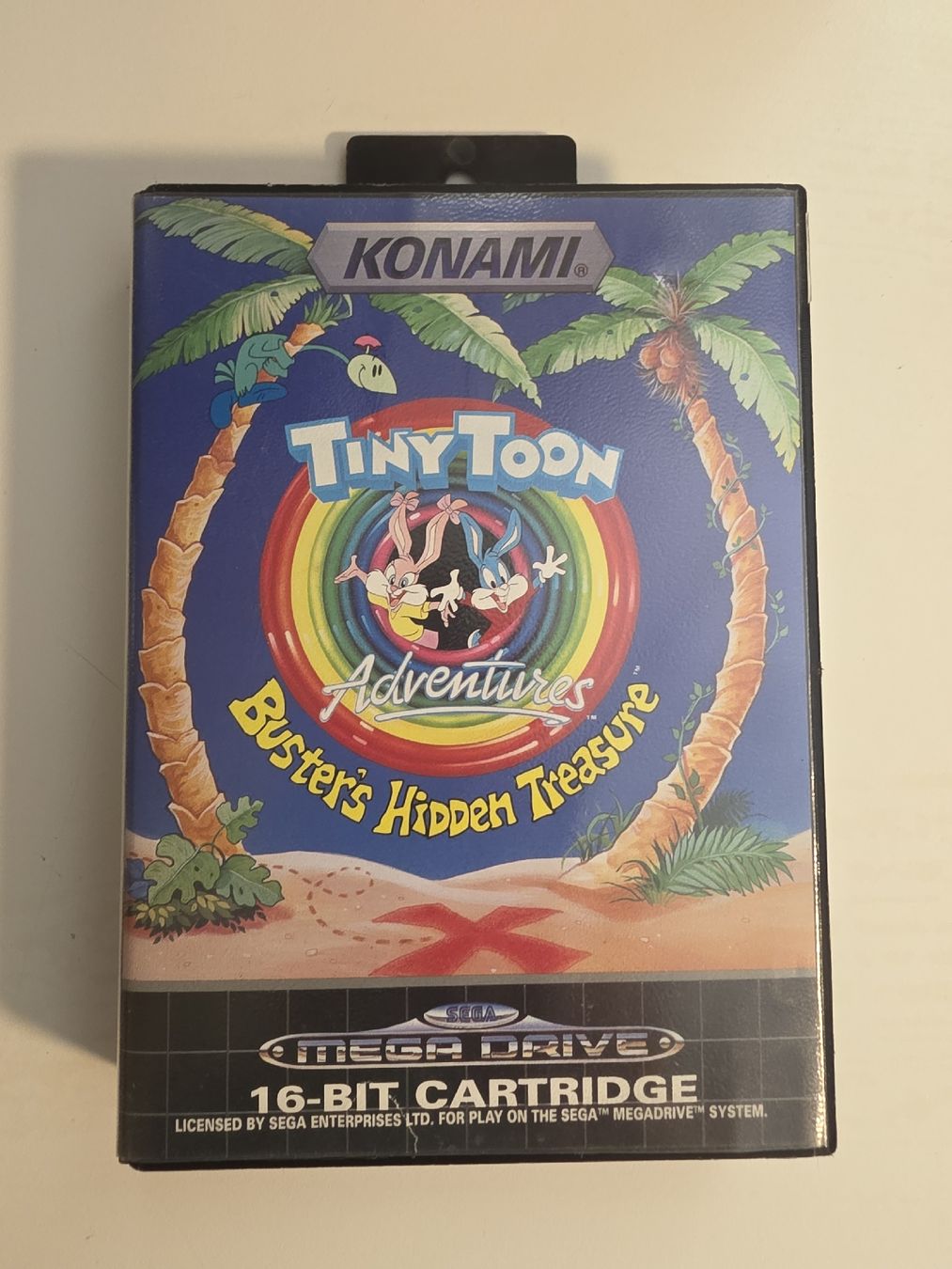 Sega Jeux: Tiny Toon Hidden Treasure Mega Drive PAL m. Anleitung – D'occasion à Tafers par whereyogamesat
