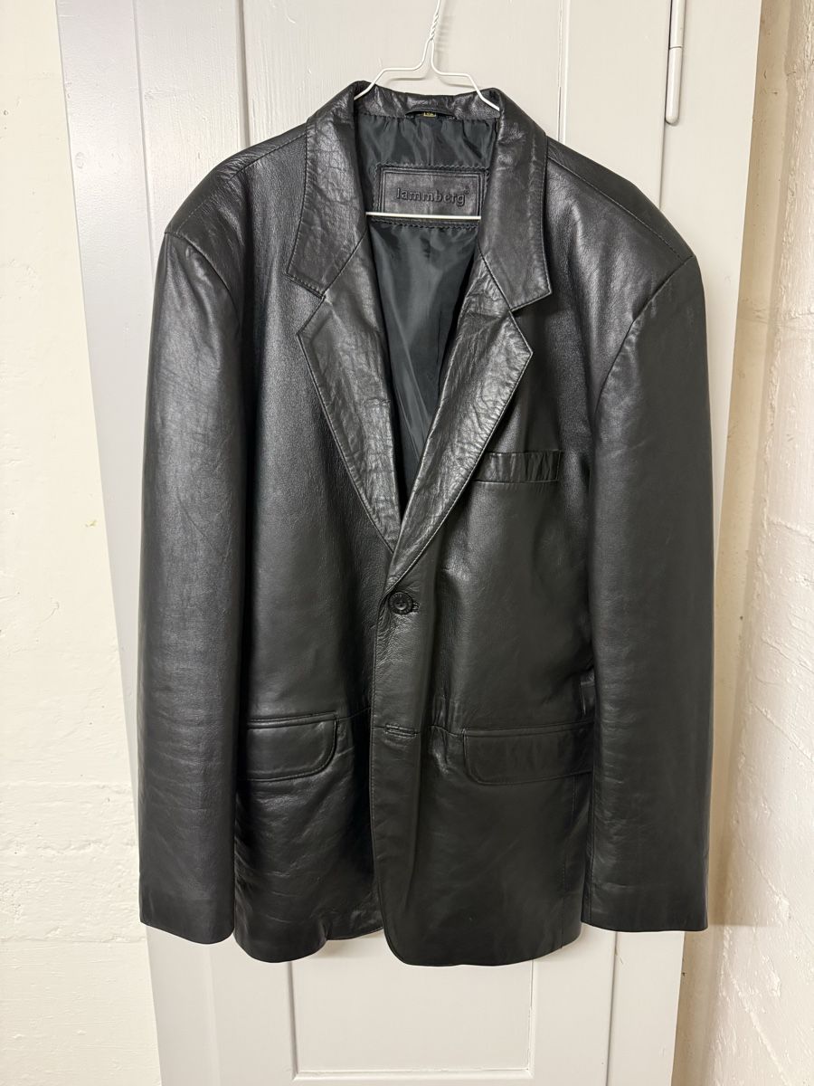 Giacche: Leder Blazer / Gr. 52 / Lammberg – Usato da Basel venduto da nunzieddu
