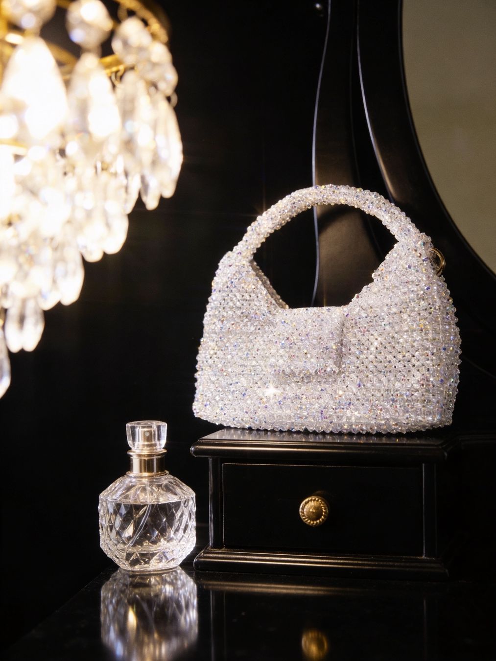 Borse da donna: Strass Handtasche aus Kristallperlen Event – Nuovo e nell'imballaggio originale da canobbio venduto da barbarb 1