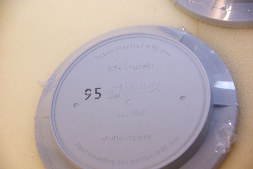 4x Dosen-Frontteil 95mm, HaloX, grau (Neu und originalverpackt) in ...