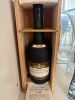 Calvados Jehan Foucart 1948 Flasche mit Holzbox