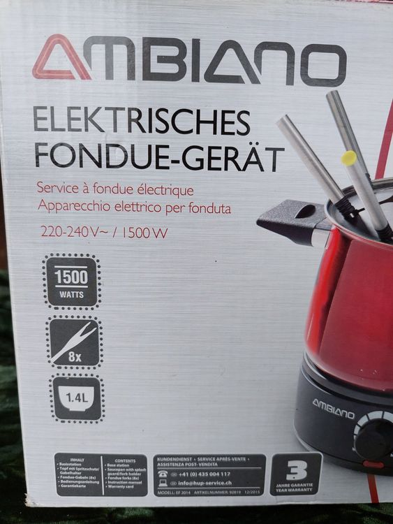 AMBIANO ELECTRO FONDUE CHINOISE SET OVP Kaufen auf Ricardo