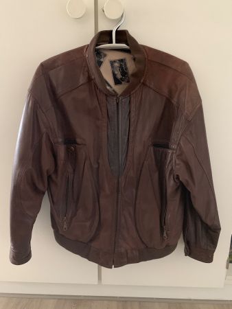 Nappa Lederjacke, braun, Grösse 50, Top Zustand!
