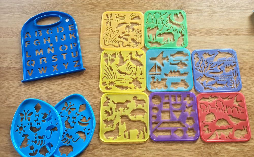 VILLCASE 6er Set Malschablonen Für Kinder - Sportmotive Zum Malen & Basteln