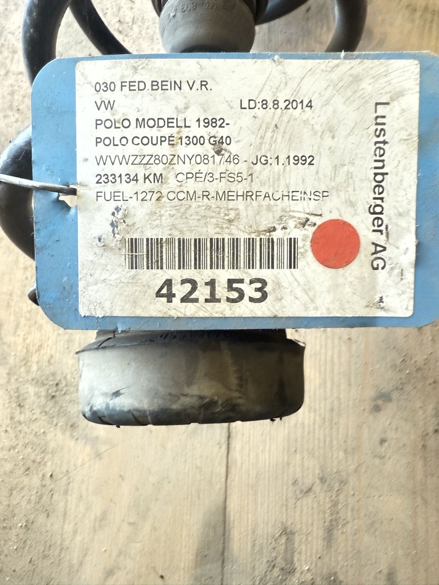 VW Tutti pezzi di ricambio auto: Polo 86c g40 Stossdämpfer vorne original – Usato da Tschugg venduto da polog41 4