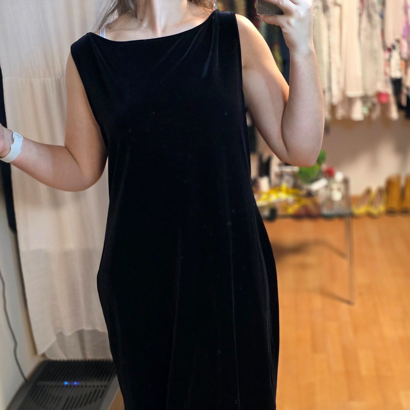 Vestiti: Schwarzes Samt Kleid Elegant 48 – Usato da Wald ZH venduto da CapLux 1