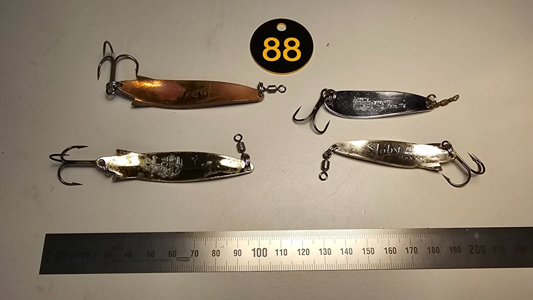 Abu Garcia Esche: Angelköder Köder Löffel Blinker Spoon 4er Set Abu Toby – Usato da Abtwil SG venduto da Fischerei_Artikel 1