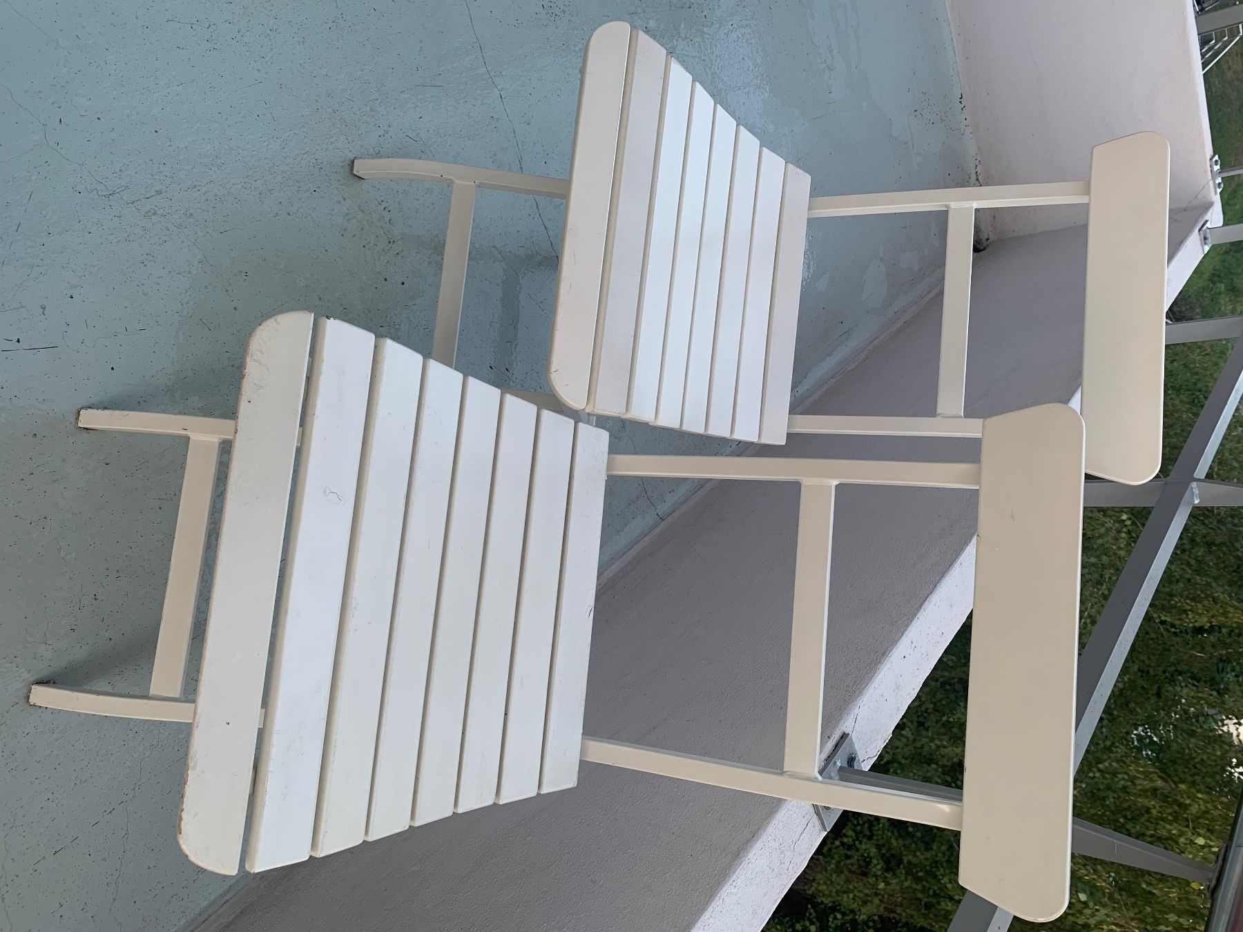 Ikea Set di tavolo e panche: IKEA MÄLÄRÖ GartenSet Weiss – Usato da Obfelden venduto da montes50 1