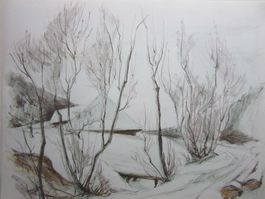 HANS GMÜNDER LITHOGRAPHIE SIGNIERT NUMMERIERT