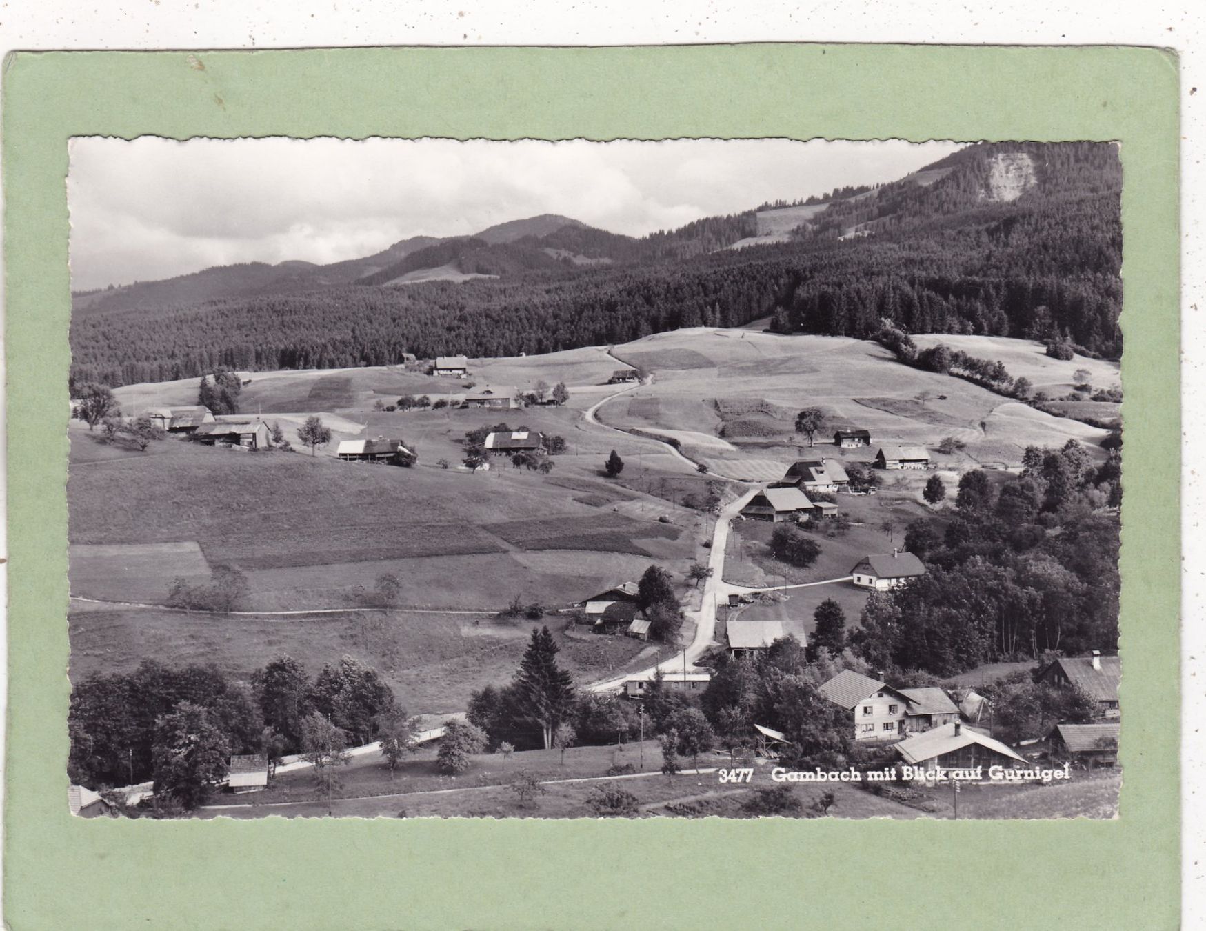 Ansichtskarten: Gambach mit Blick auf Gurnigel 1968 – Gebraucht aus Herisau von Lisegrat2008
