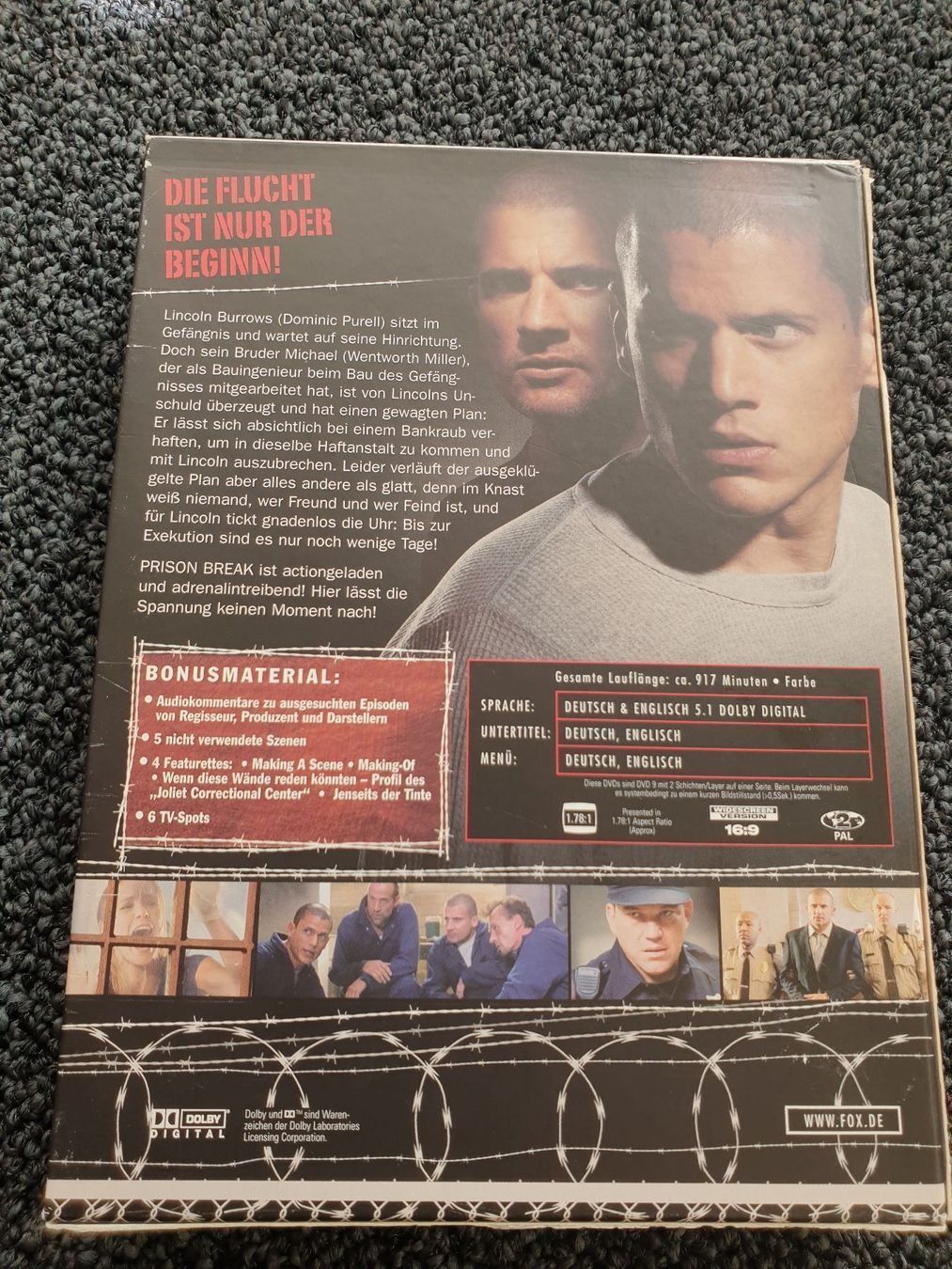 Tutti i DVDs: PRISONBREAK STAFFEL 1 – Usato da Ruswil venduto da jan_bxl5 2