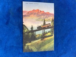Alte Postkarte Rigibahn und Pilatus 1933 CHF 5.-