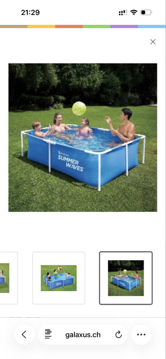 Bestway Piscine: Schwimmbecken Intex Summer Waves inkl. Abdeckung – Usato da Nottwil venduto da wasserlufterde