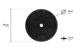 2x 10kg Hantelscheiben Gusseisen 28 mm