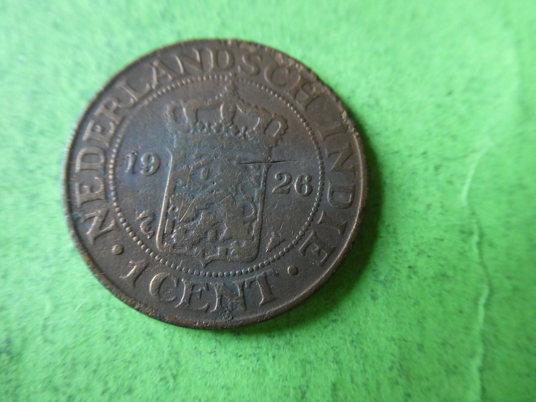 Tutti le monete: Niederländisch Indien 1926, 1 Cent – Usato da Hinterforst venduto da Rohusri