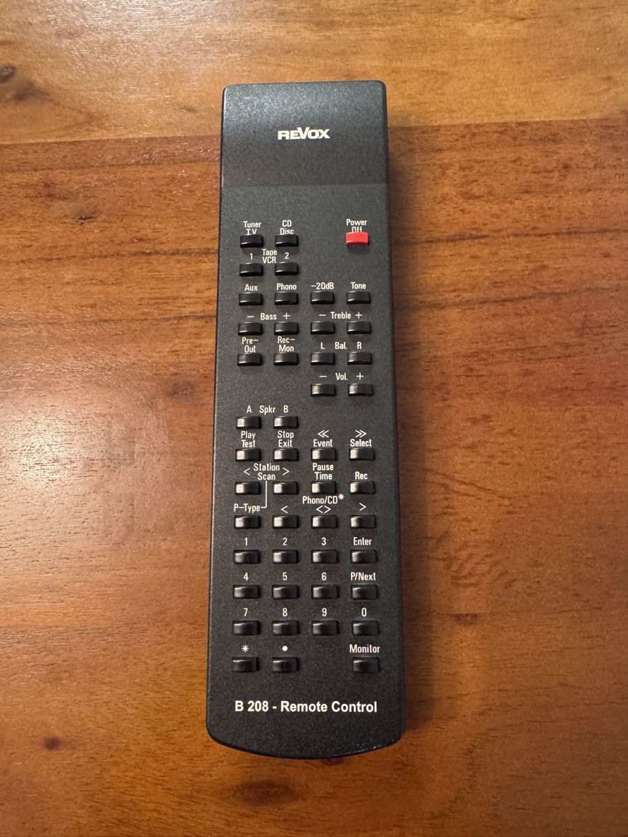 Revox Telecomandi: Revox B208 Fernbedienung – Usato da Seewen SZ venduto da QM.03 1
