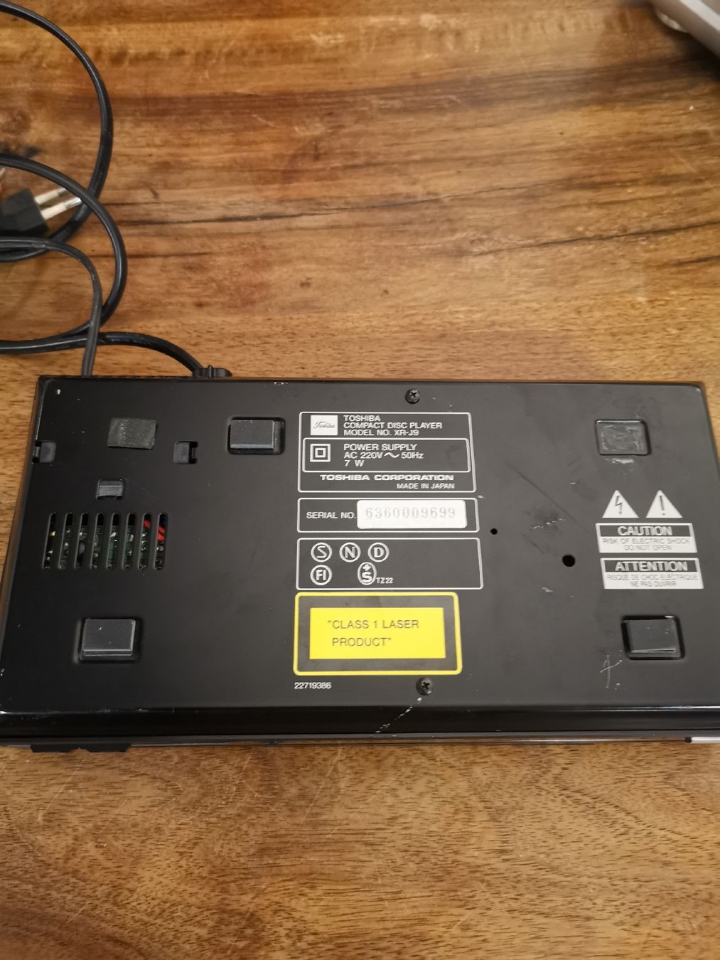 Tragbarer Mediaplayer: TOSHIBA compact disc player XR-J9 – Gebraucht aus La neuveville von Madmax1979 5
