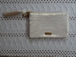 NEUE Bulgari Kosmetiktasche beige-gold glänzend - 426106