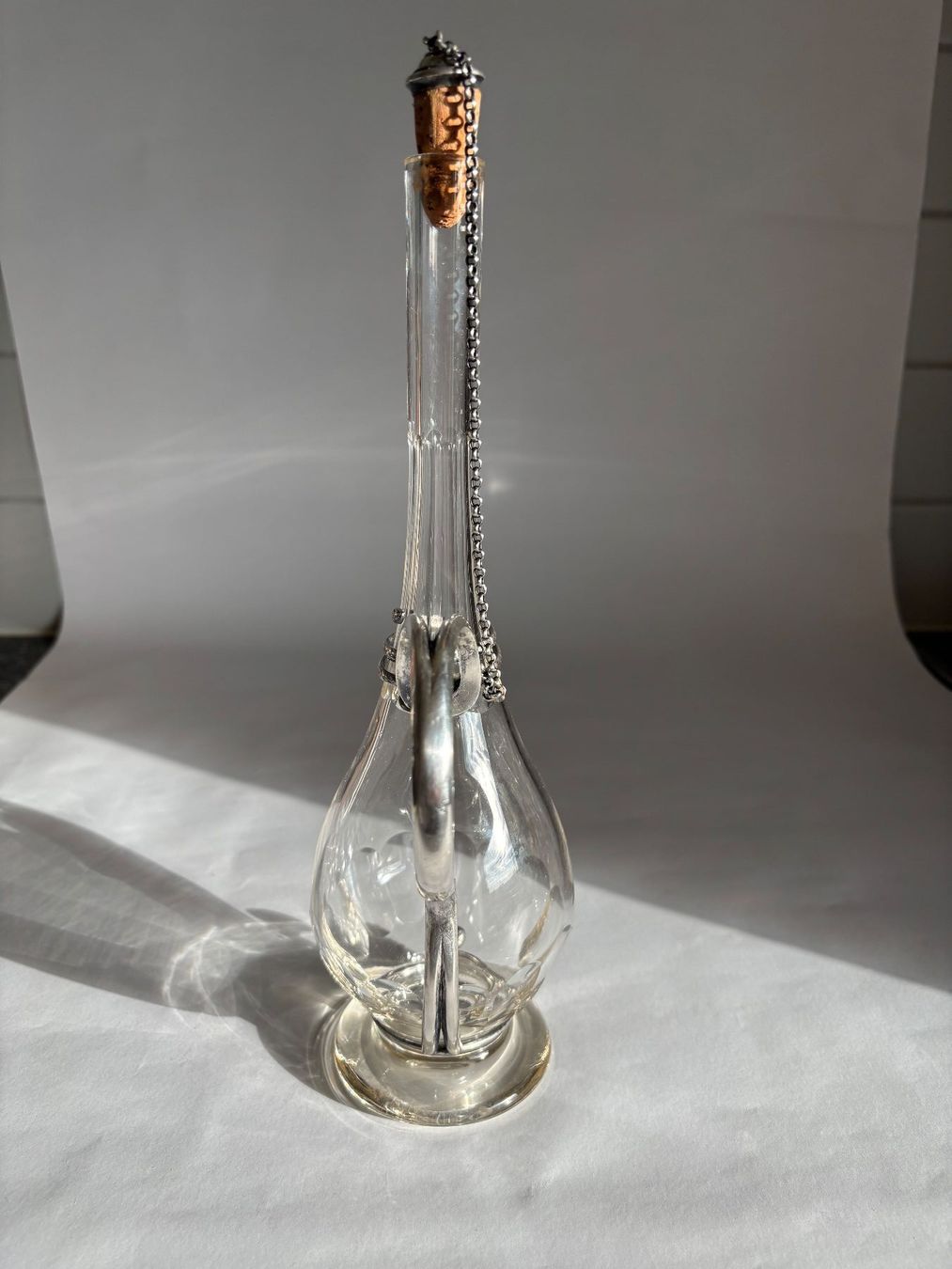 Caraffe: Antike Karaffe mit Silbermontur (versilbert) – Usato da rotkreuz venduto da baudisch 1
