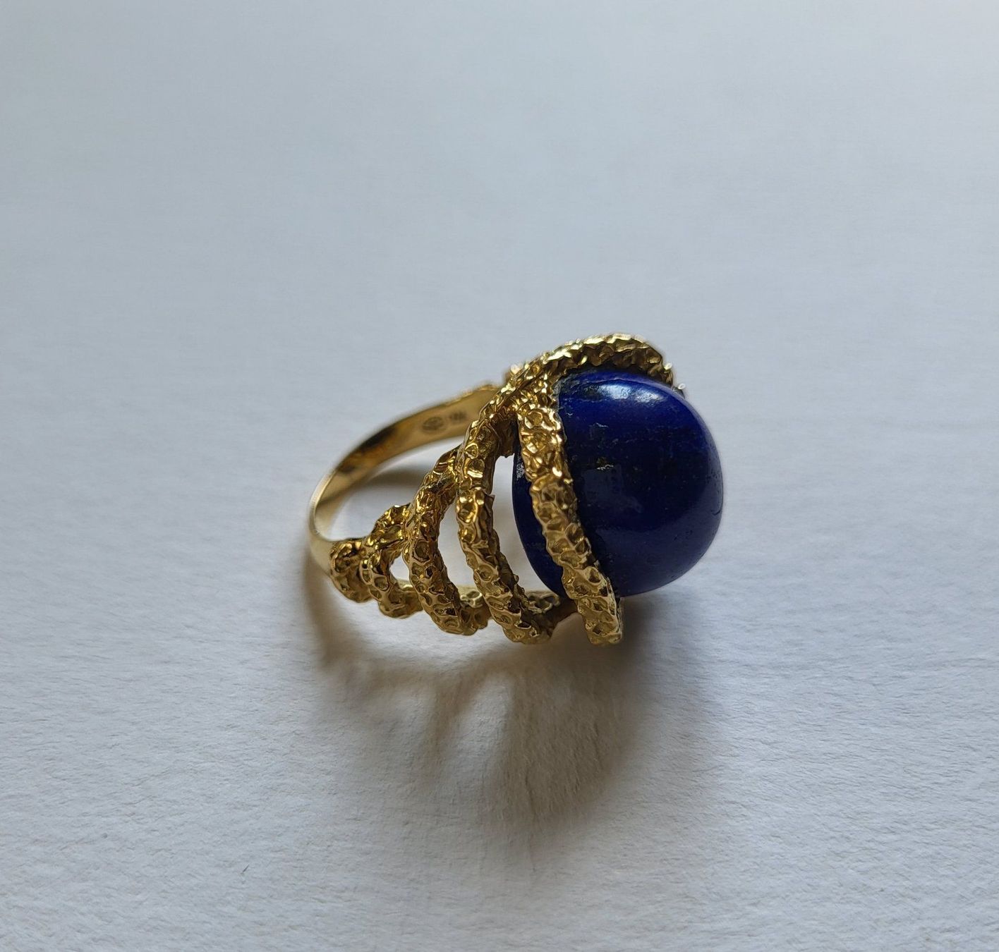 Ringe: 18 Karat 750 Massiv Gold Ring Mit Lapislazuli – Gebraucht aus Wald ZH von Aniade 9
