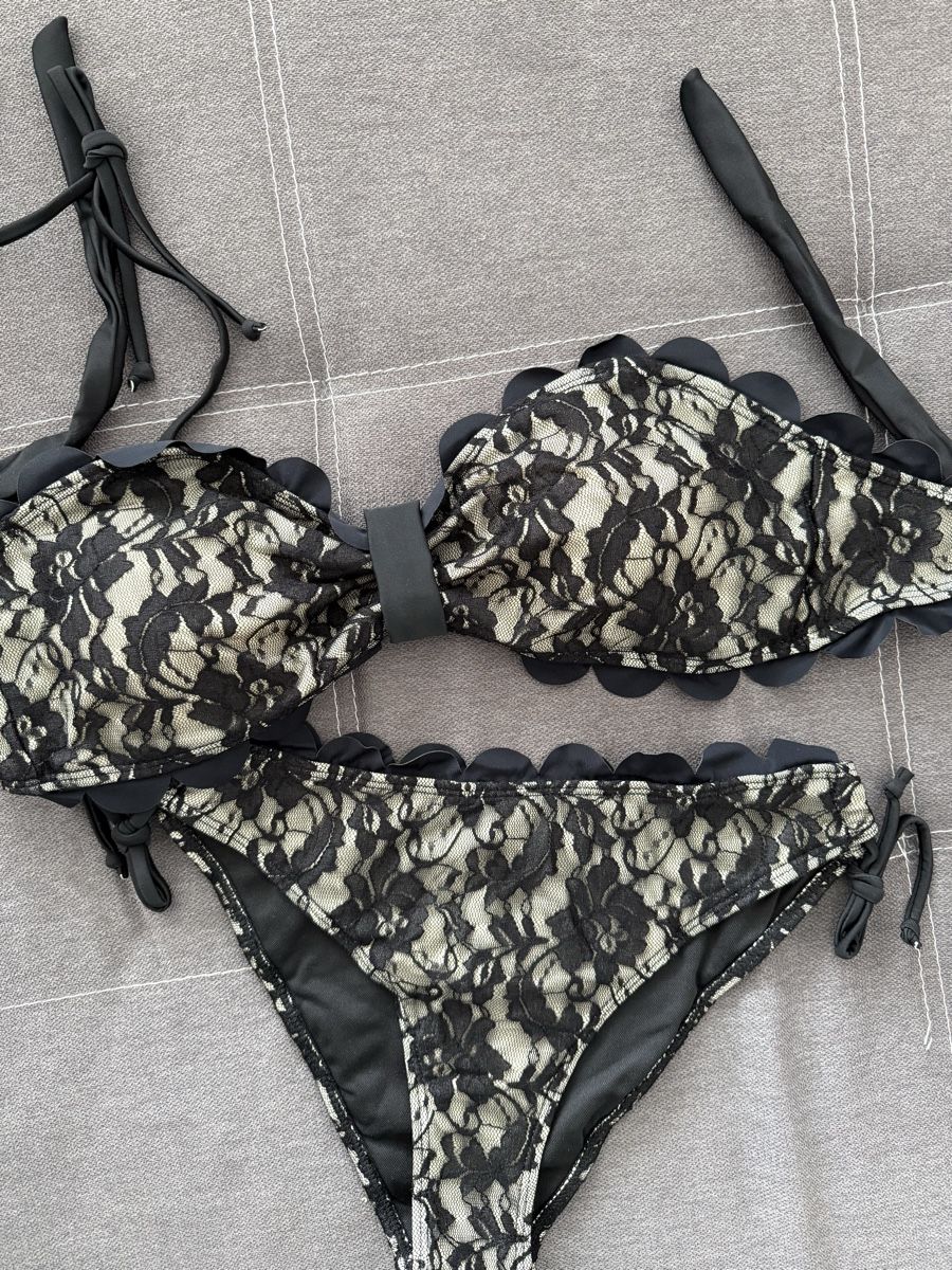 Costumi da bagno & Bikini: Spitze Bikini Set Schwarz Gr. M Neu – Nuovo e nell'imballaggio originale da Reinach AG venduto da innamac 4