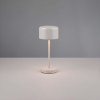 LED Tischleuchte, Grau, Akku, 30 cm Höhe