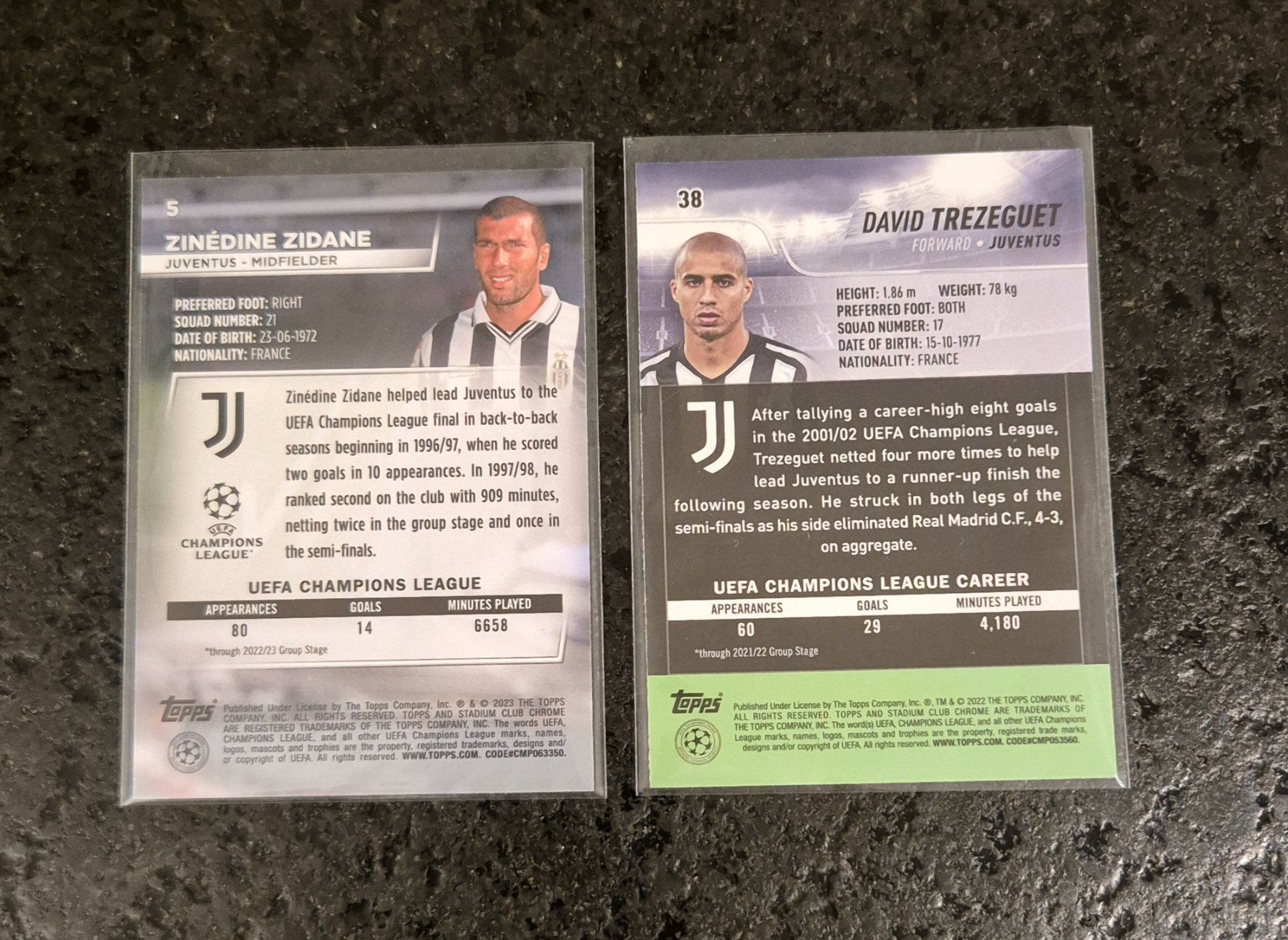 Topps Sammelbilder & Trading cards: Zidane & Trezeguet - Juventus - Topps – Neu (gemäss Beschreibung) aus Burg AG von Danoe 1