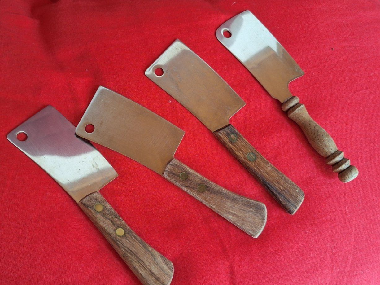 Coltelli da cucina: 4 Käsemesser mit Holzgriff, Vintage – Usato da Dornach venduto da majo8689 4