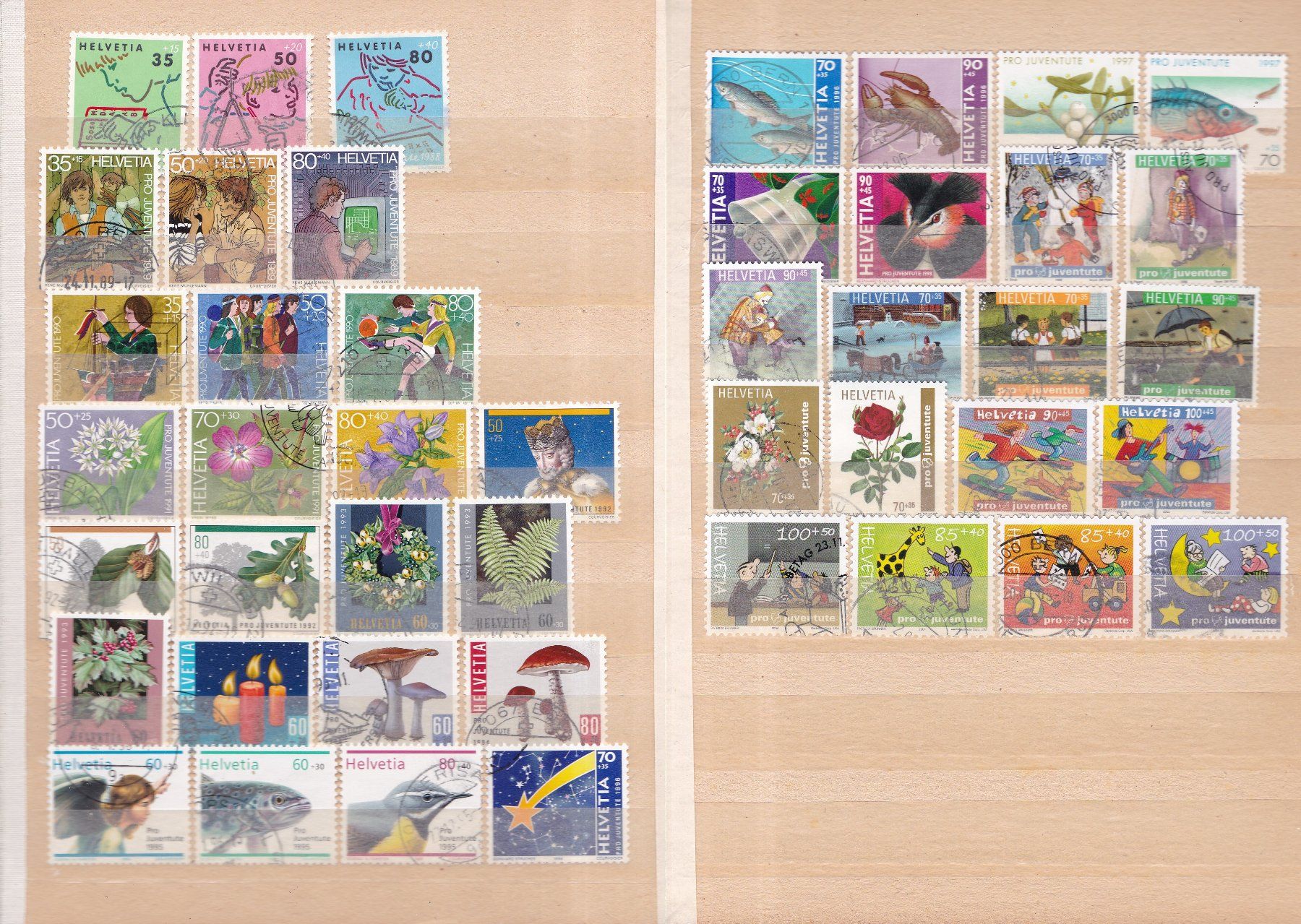 Alle Briefmarken: Pro Juventute Briefmarkenalbum – Gebraucht aus Münchwilen AG von Nesar 6