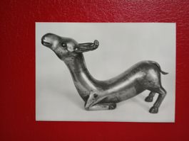 Zürich Museum Rietberg s/w Karte kniendes Einhorn