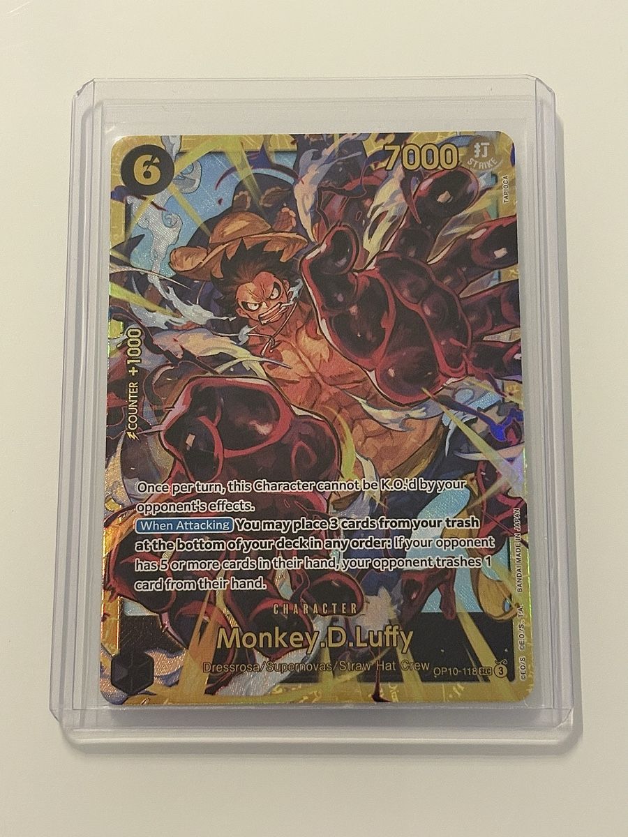 Bandai Sammelbilder & Trading cards: One Piece TCG - Monkey.D.Luffy OP10-118 – Neu (gemäss Beschreibung) aus Pieterlen von Mira_o7