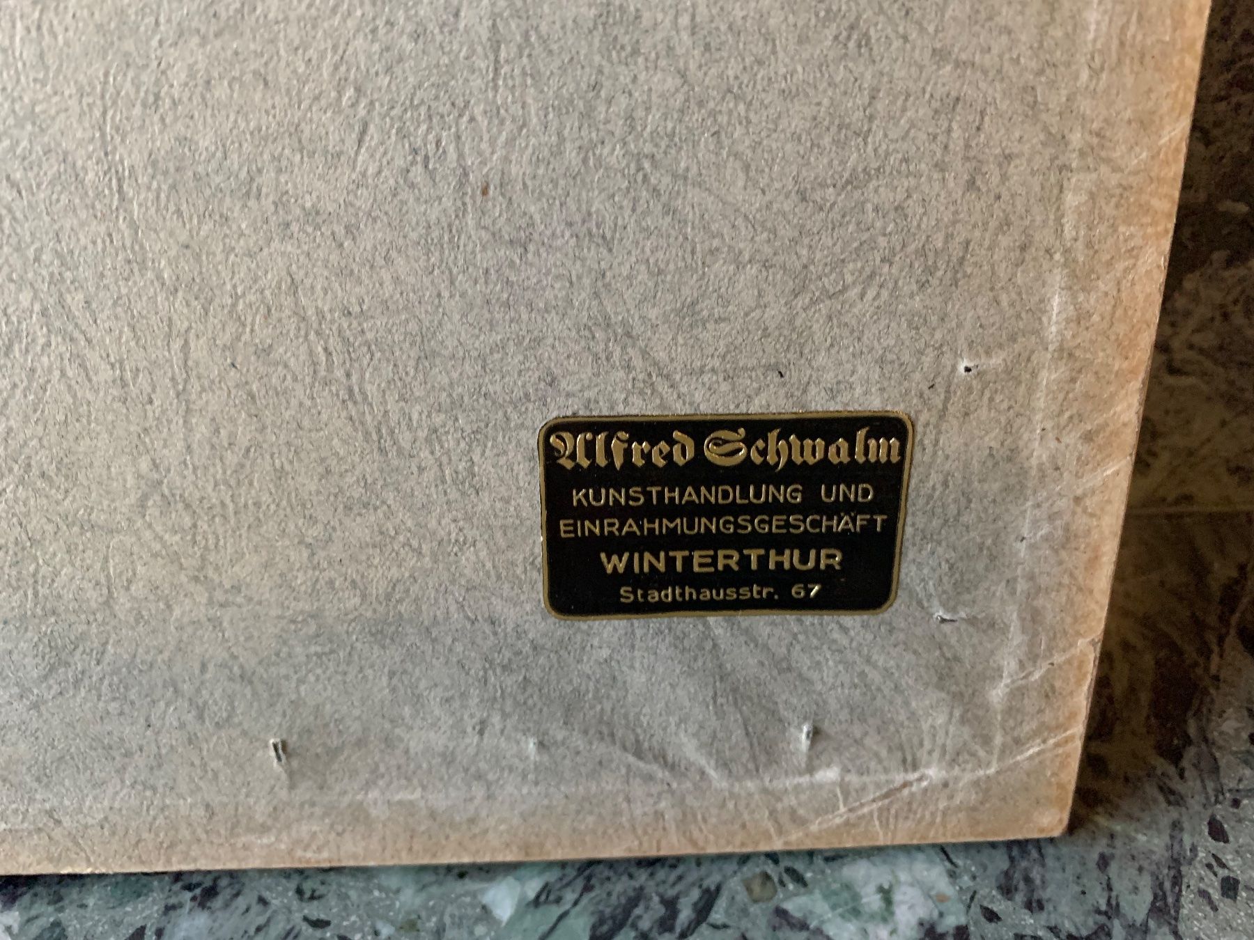 Dipinti: Gemälde hinter Glas, Fritz Preisig – Usato da Winterthur venduto da Compiorg 4