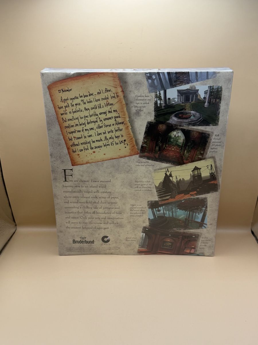 Giochi: Myst PC Big Box 1993 US Sealed Mac CD-ROM – Nuovo (secondo la descrizione) da Genève venduto da sho_67qj 1