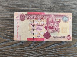 Libyen 5 Dinars 2012 - Pick 77 !!!!!!