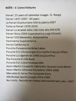 Lot de livres sur les voiture Porsche, Ferrari, Aston Martin