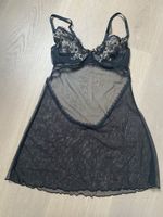 Neues schwarzes Negligée Grösse 70B