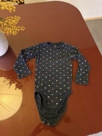 H&M Baby Body Grösse 92, Langarm, Sterne – Top Zustand!