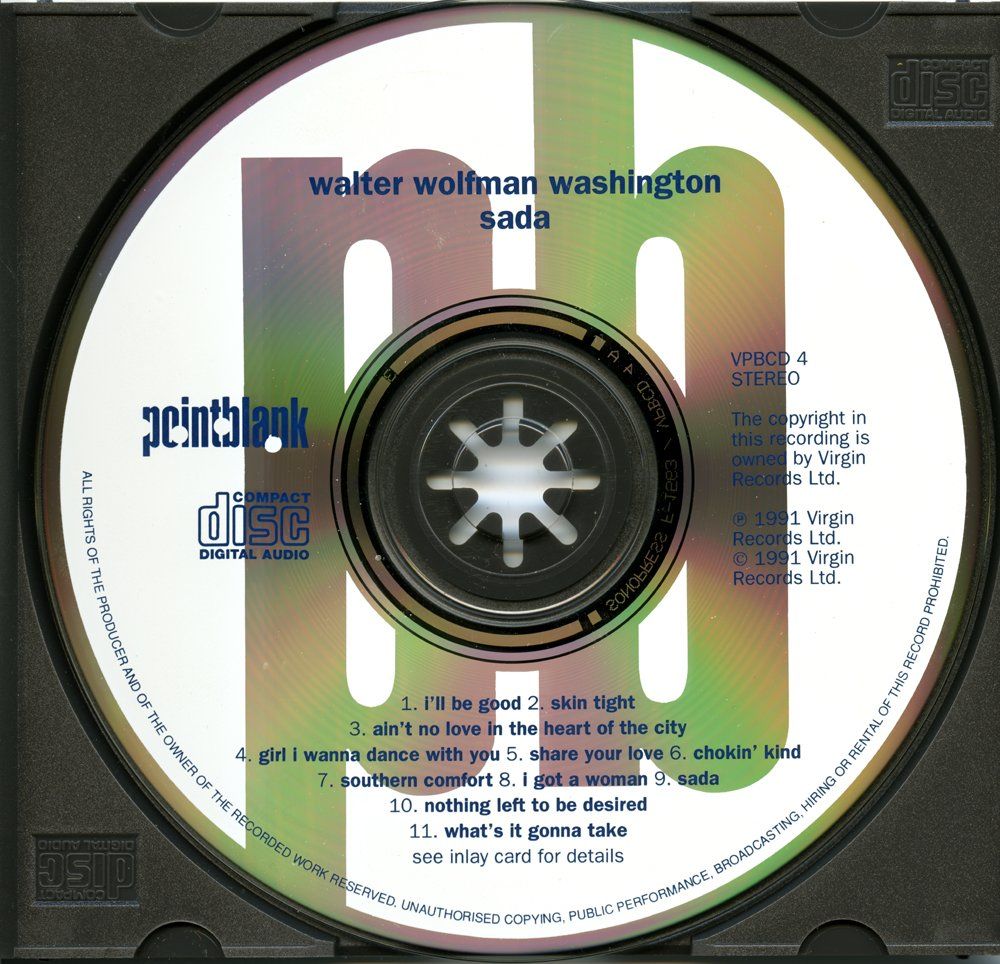 CDs: Blues CD: Walter "Wolfman" Washington "Sada" (Pointblank) – D'occasion à Hochfelden par mue_lhm9 1