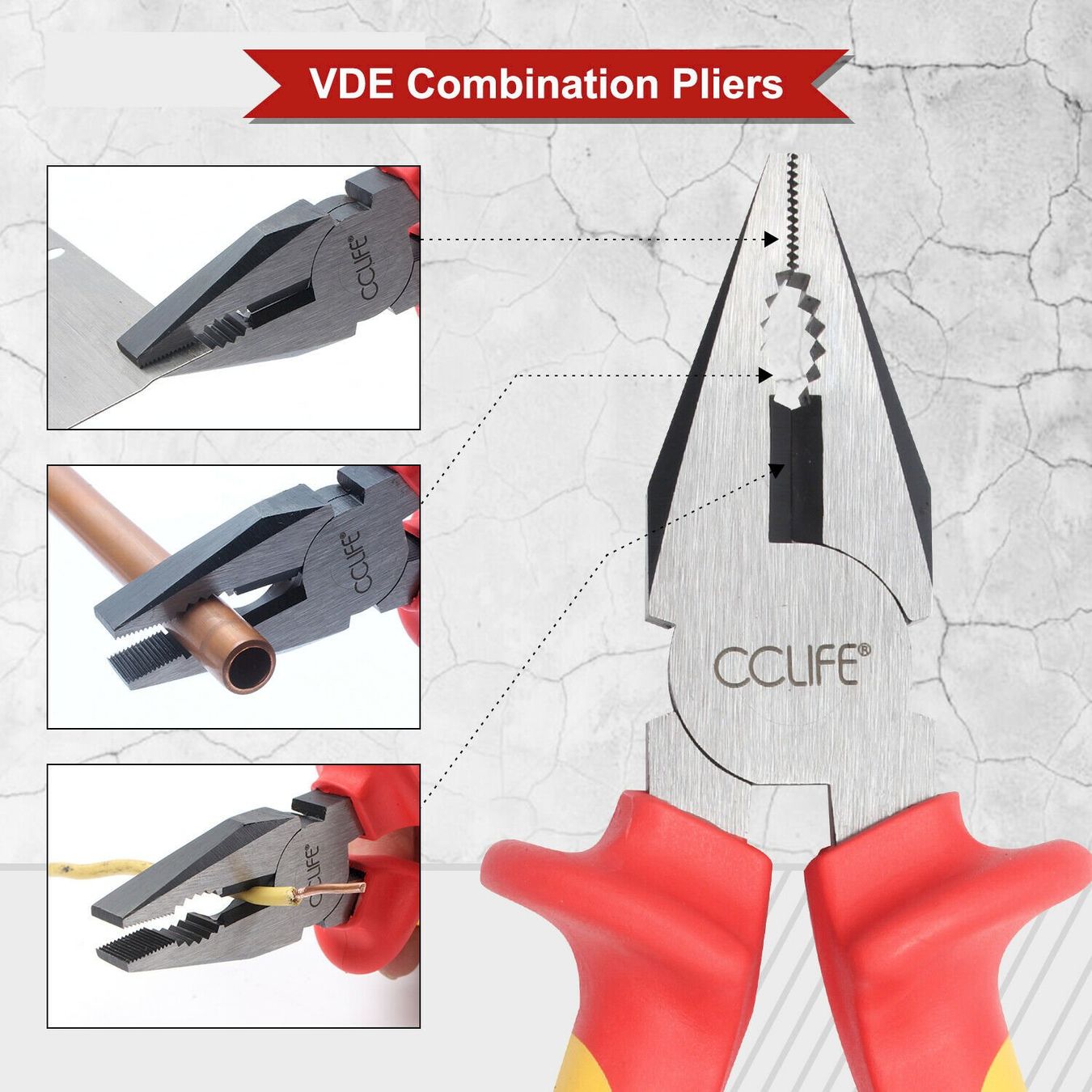 Tutti gli attrezzi: CCLIFE Elektriker VDE Schraubendreher – Nuovo e nell'imballaggio originale da Bottighofen venduto da zaap 5