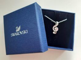 Swarovski Halskette Notenschlüssel