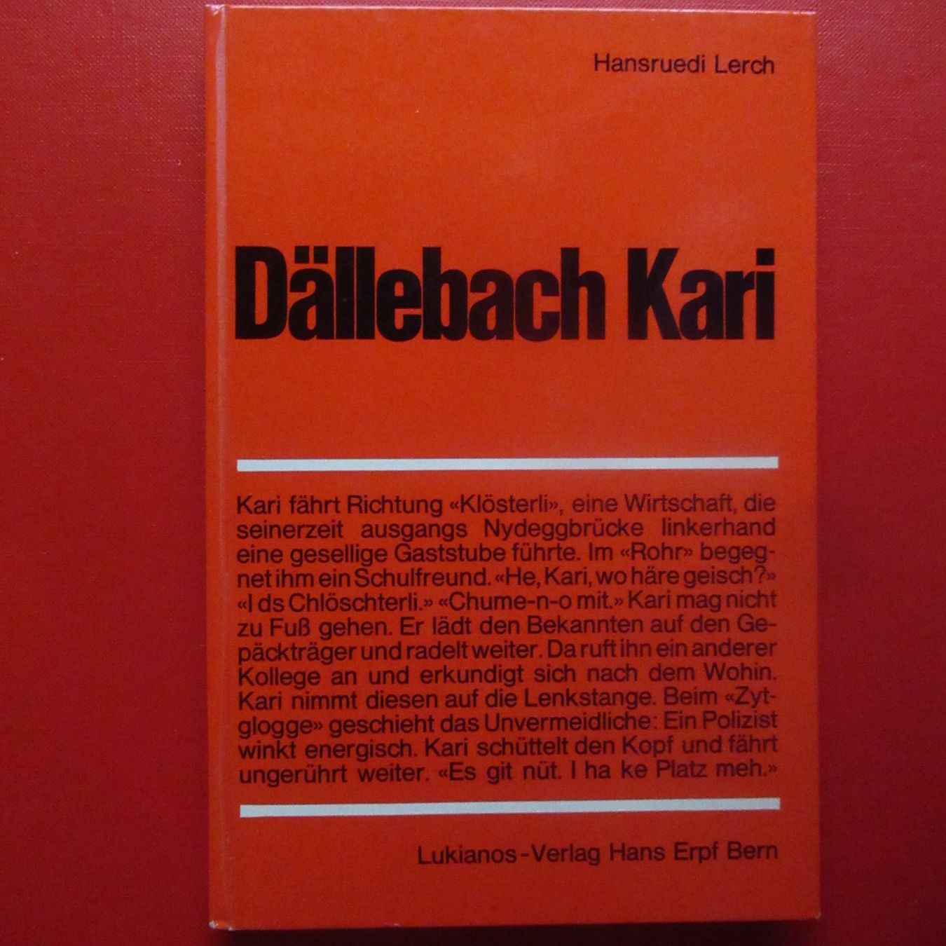 Libri: DÄLLEBACH KARI - COIFFEUR UND STADTORIGINAL – Usato da Moosseedorf venduto da haro01