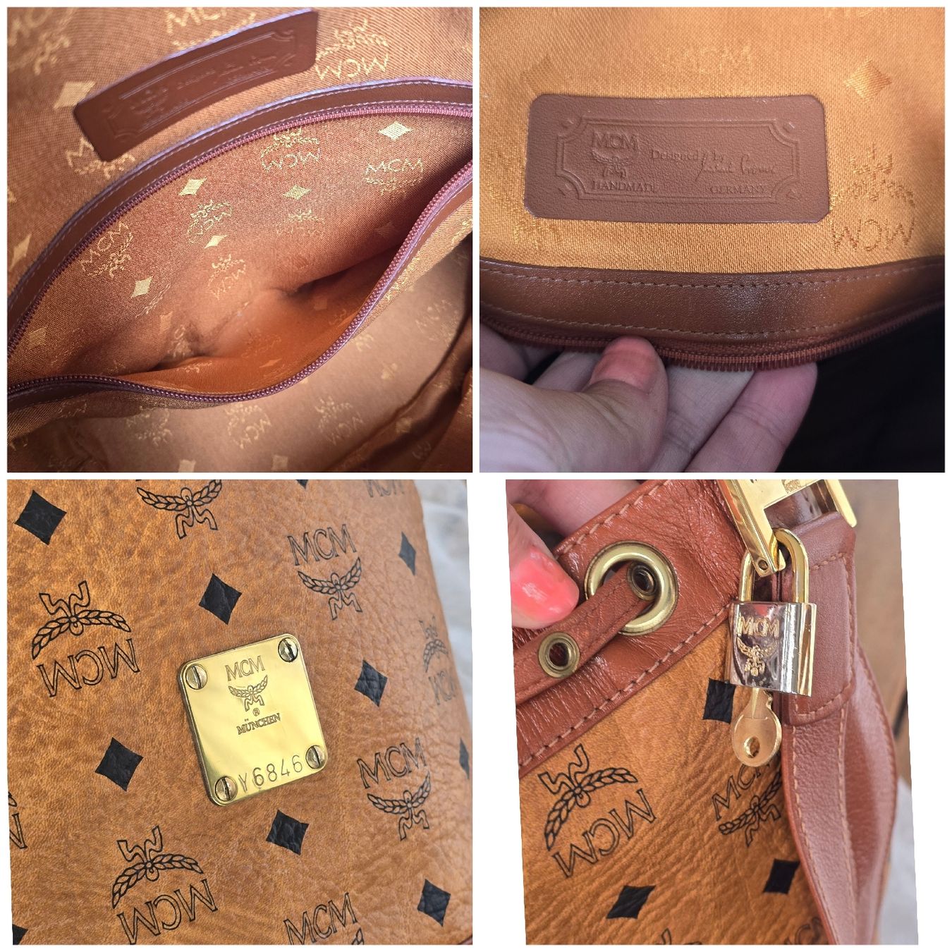 Mcm Borse da donna: MCM Beuteltasche Medium Cognac Canvas – Nuovo (secondo la descrizione) da Niederteufen venduto da Mira_72 6