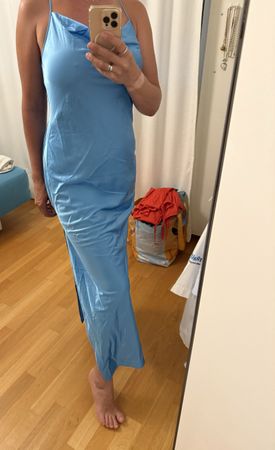 Sommerliches, blaues Kleid, neu, Grösse 38
